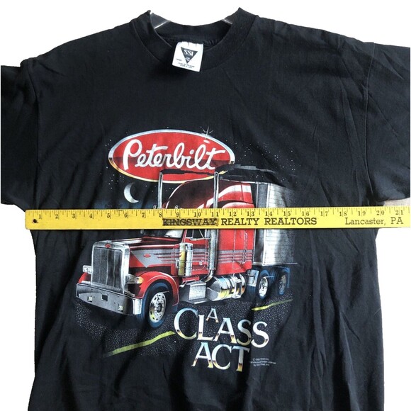 Peterbilt Tonkin Trucker T-Shirt Mens Sz L VTG 1988 Class Act USA Single Stitch - Picture 10 of 12
